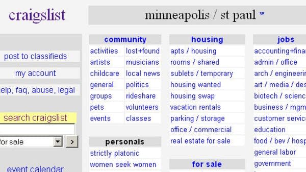 The 9 most fascinating things you can buy on Minneapolis Craigslist